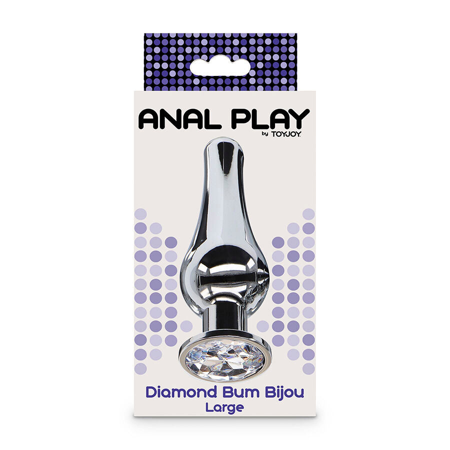Toyjoy Play Diamante Bum Bijou Grande Plug - Accessorio intimo - in mano per le dimensioni