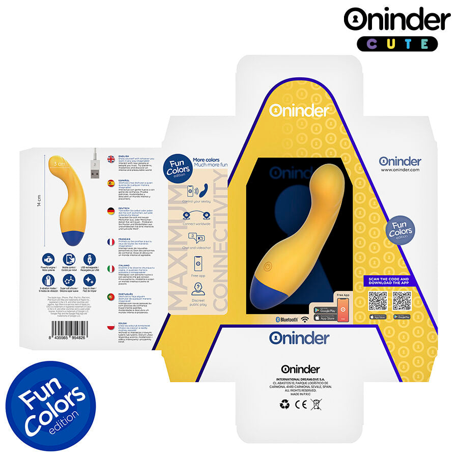 Oninder Cute Love Buddy Master - Massaggiatore con app - nella confezione
