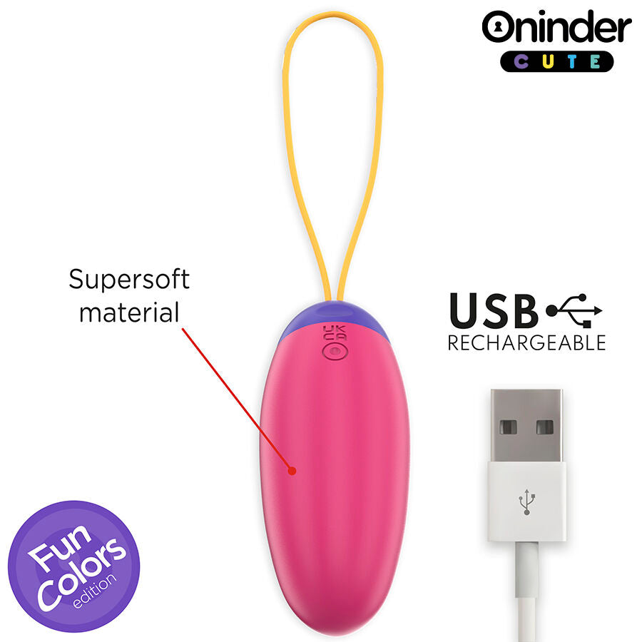 Oninder Cute Vibro Onda - Ovetto massaggiante - in mano per le dimensioni