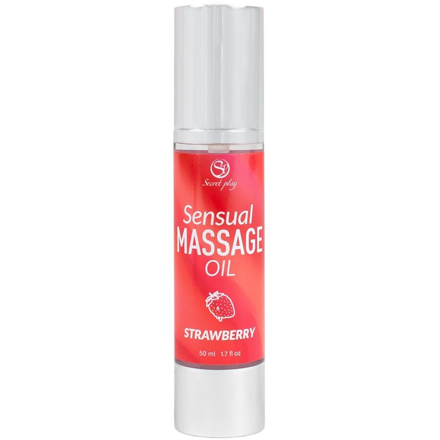Secretplay Massaggi Alla Fragola - Olio da massaggio, kit da 3