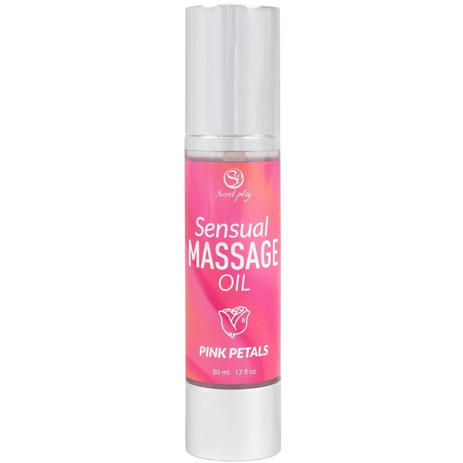 Secretplay Massaggi AI Petali - Olio da massaggio, kit da 3