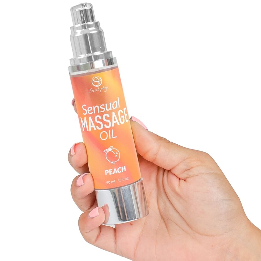 Secretplay Massaggi Alla Pesca - Olio da massaggio, kit da 3 - vista laterale