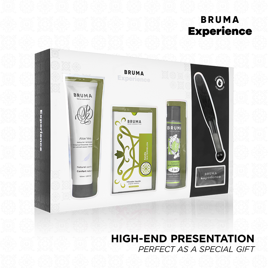 Bruma Xperience Kit Dolce Tentazione Anguria Vibro - Olio da massaggio, kit da 3