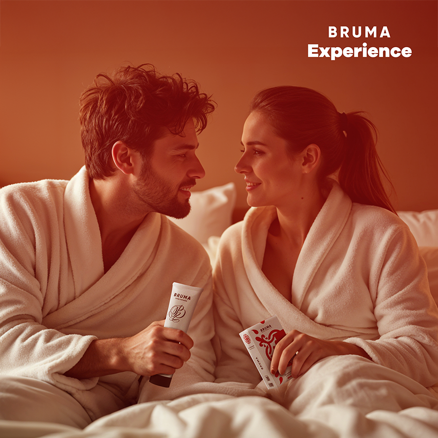 Bruma Xperience Kit Tentazione Dolce Alla Fragola - Olio da massaggio, kit da 3 - retro