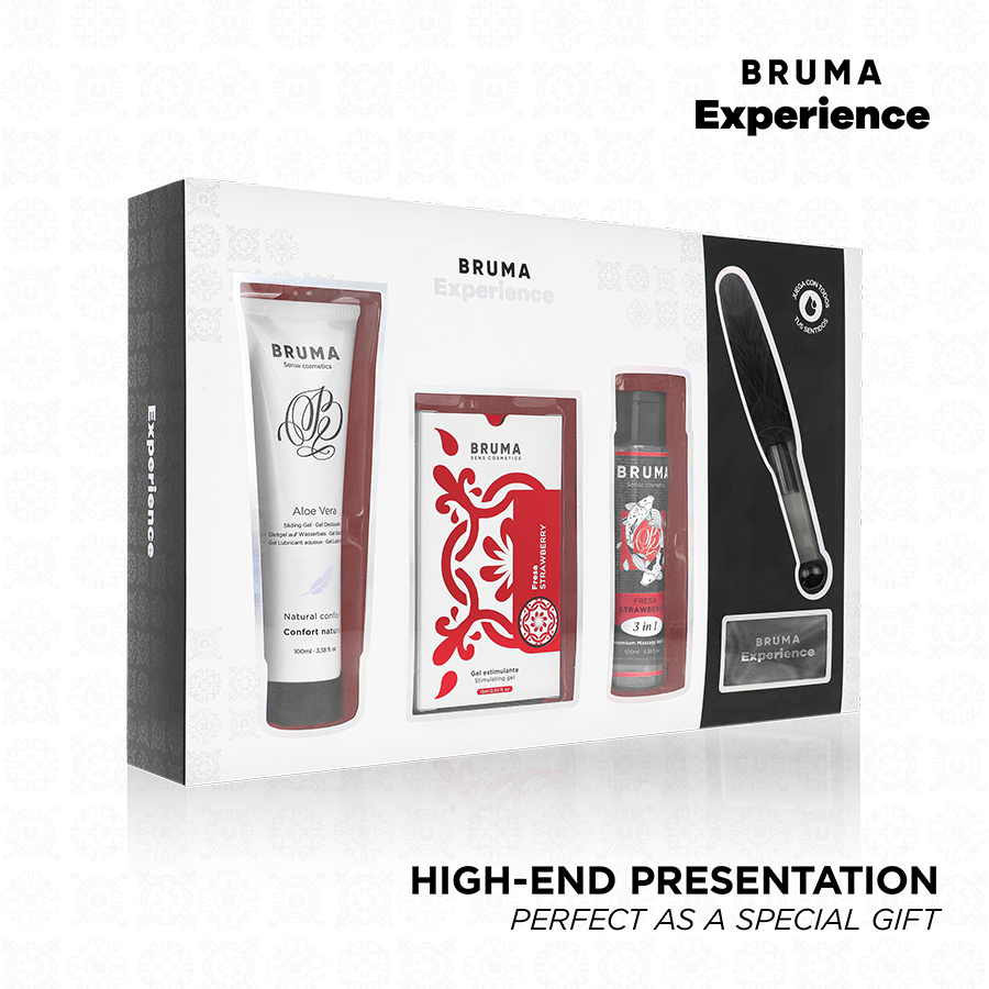 Bruma Xperience Kit Tentazione Dolce Alla Fragola - Olio da massaggio, kit da 3