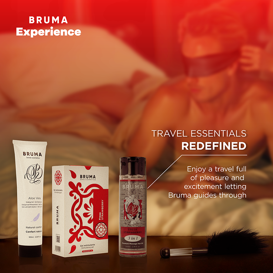 Bruma Xperience Kit Tentazione Dolce Alla Fragola - Olio da massaggio, kit da 3 - dettaglio