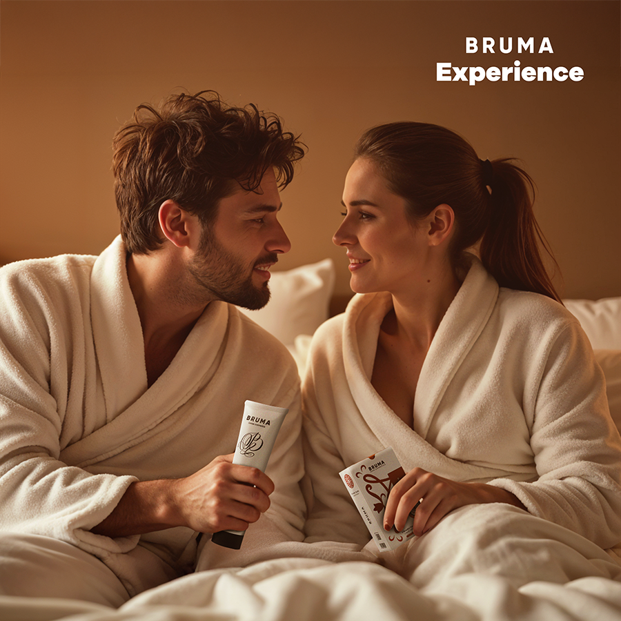 Bruma Xperience Kit Dolce Tentazione Torta Americana Vibro - Olio da massaggio, kit da 3 - retro