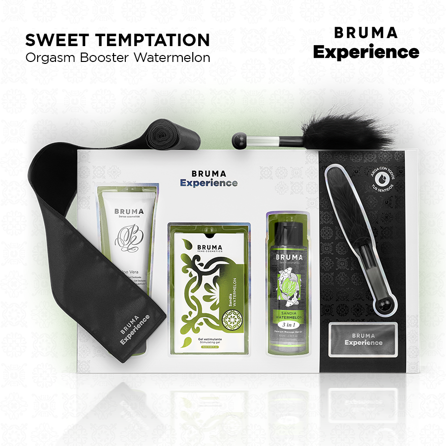 Bruma Xperience Kit Tentazione Dolce Anguria - Olio da massaggio, kit da 3 - vista laterale