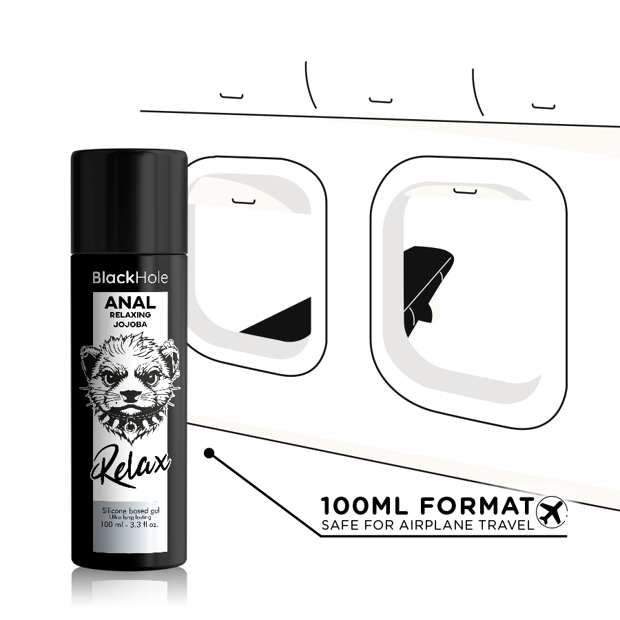 Black Hole Rilassante Jojoba Relax 100 ml - Lubrificante, kit da 3 - nella confezione