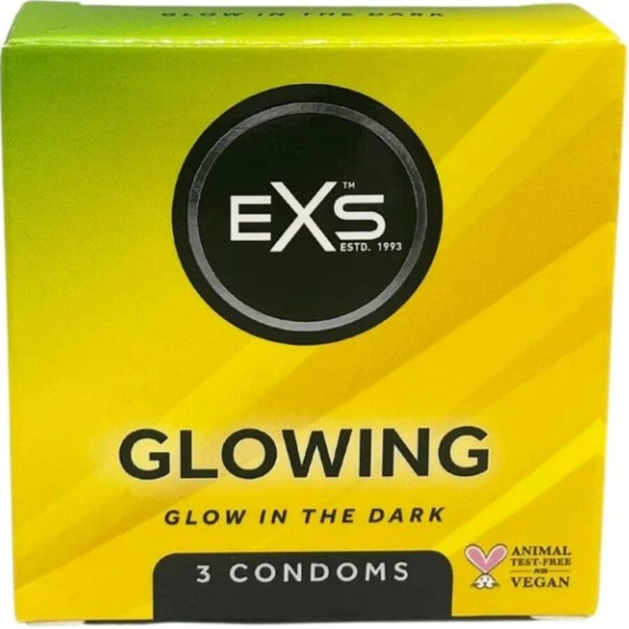 Exs Condoms Brillanti Nel Buio - Preservativi, kit da 3