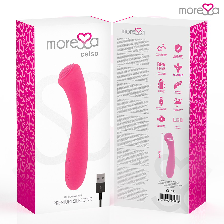 Moressa Celso Premium - Massaggiatore curvo - vista frontale