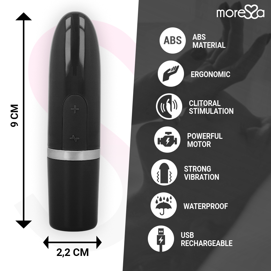 Moressa Ivy - Mini massaggiatore, colore nero - nella confezione