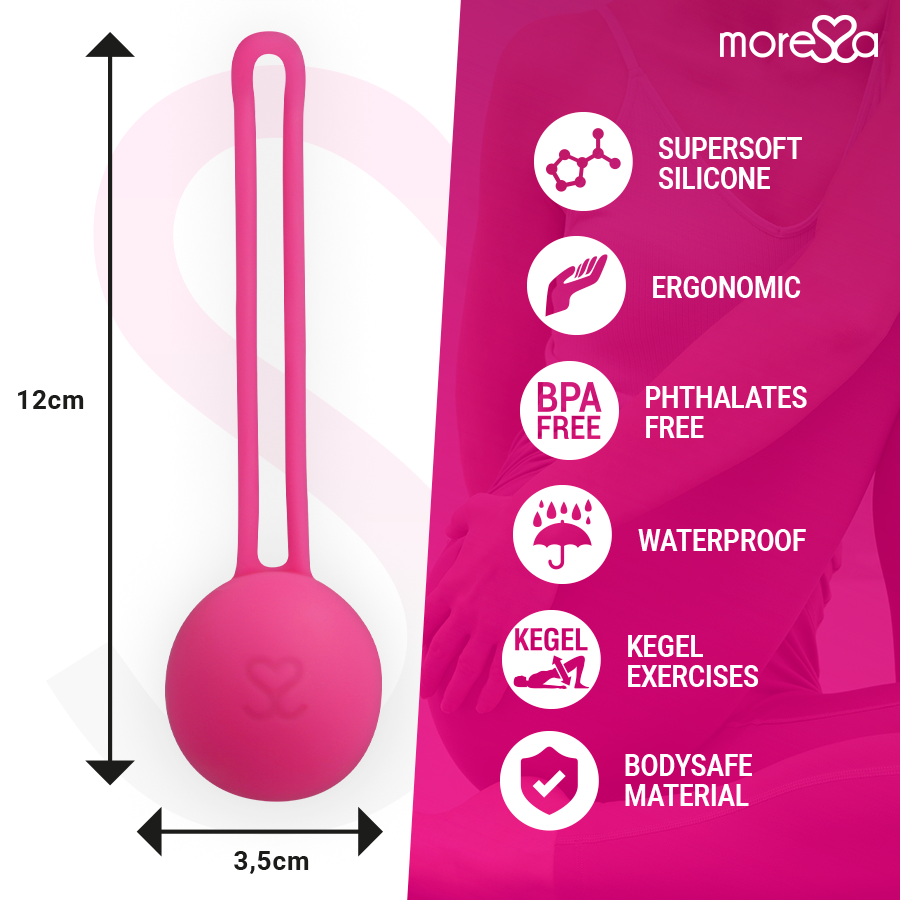 Moressa Osian One Premium - Palline Kegel, colore rosa - nella confezione