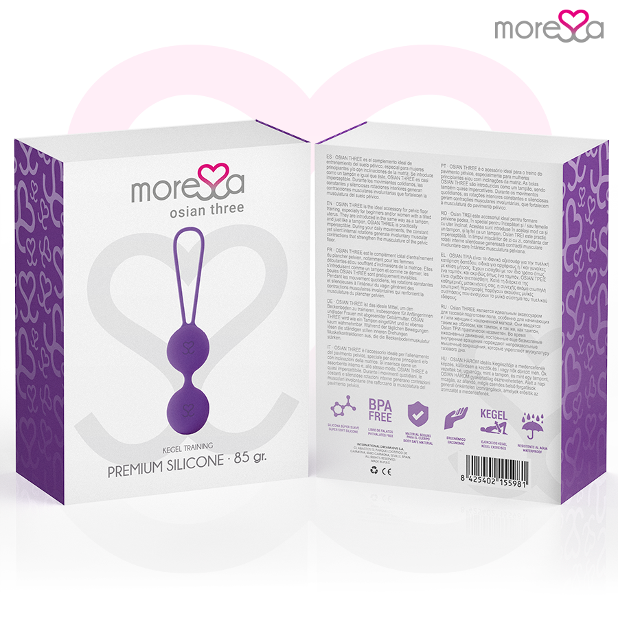 Moressa Osian Tre Premium - Palline Kegel, colore lilla - vista frontale