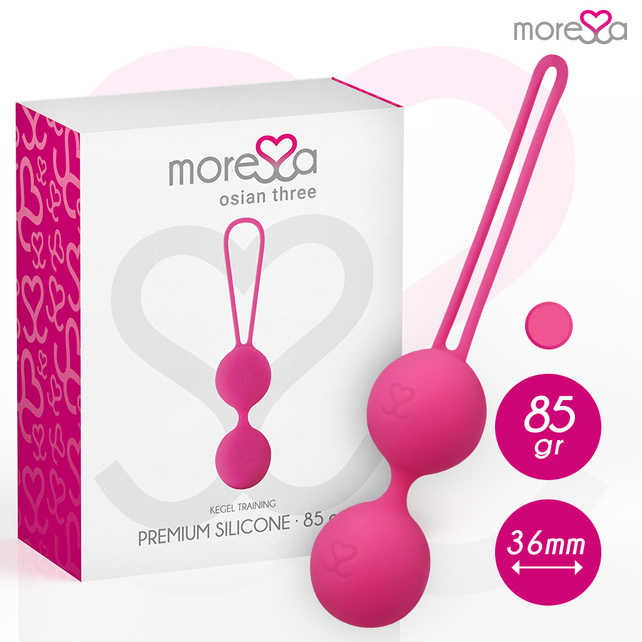 Moressa Osian Tre Premium - Palline Kegel, colore rosa