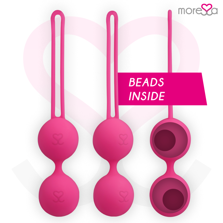 Moressa Osian Due - Palline Kegel, colore rosa - vista laterale