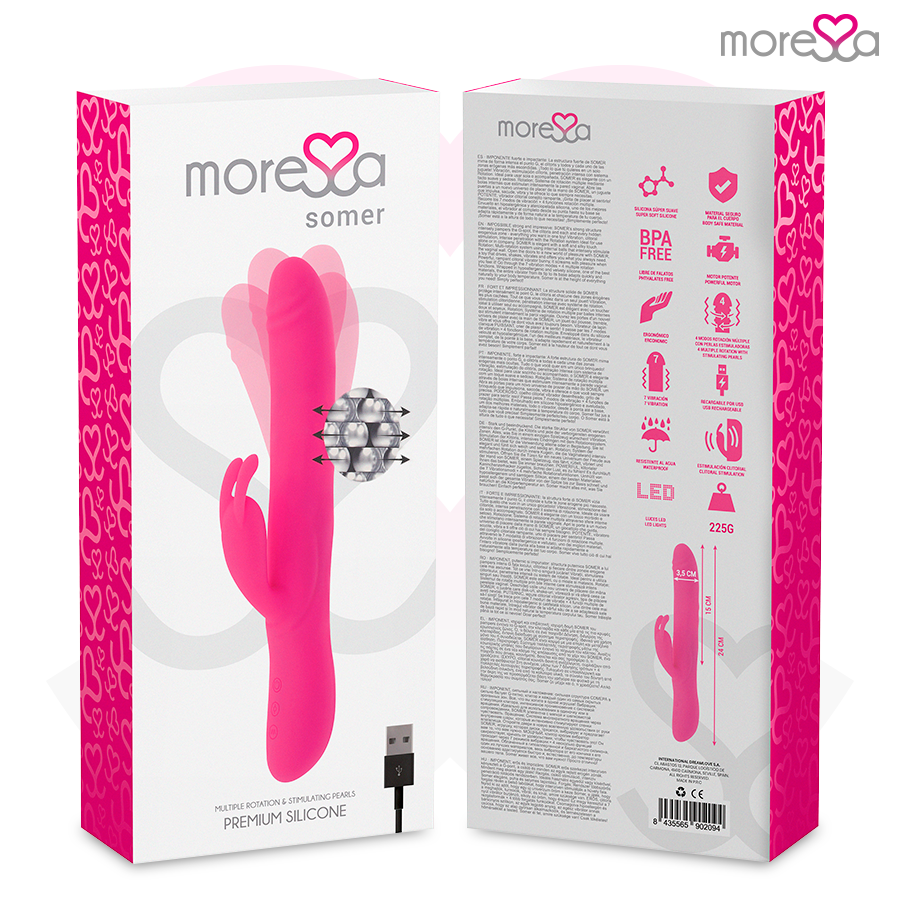 Moressa Somer Premium - Massaggiatore rotante - vista laterale