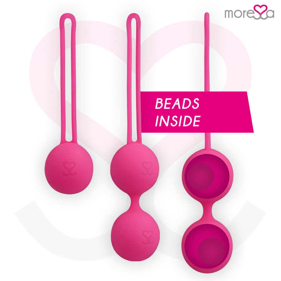 Moressa Osian Premium - Palline Kegel, colore rosa one 51 two 101 three 85 - vista laterale