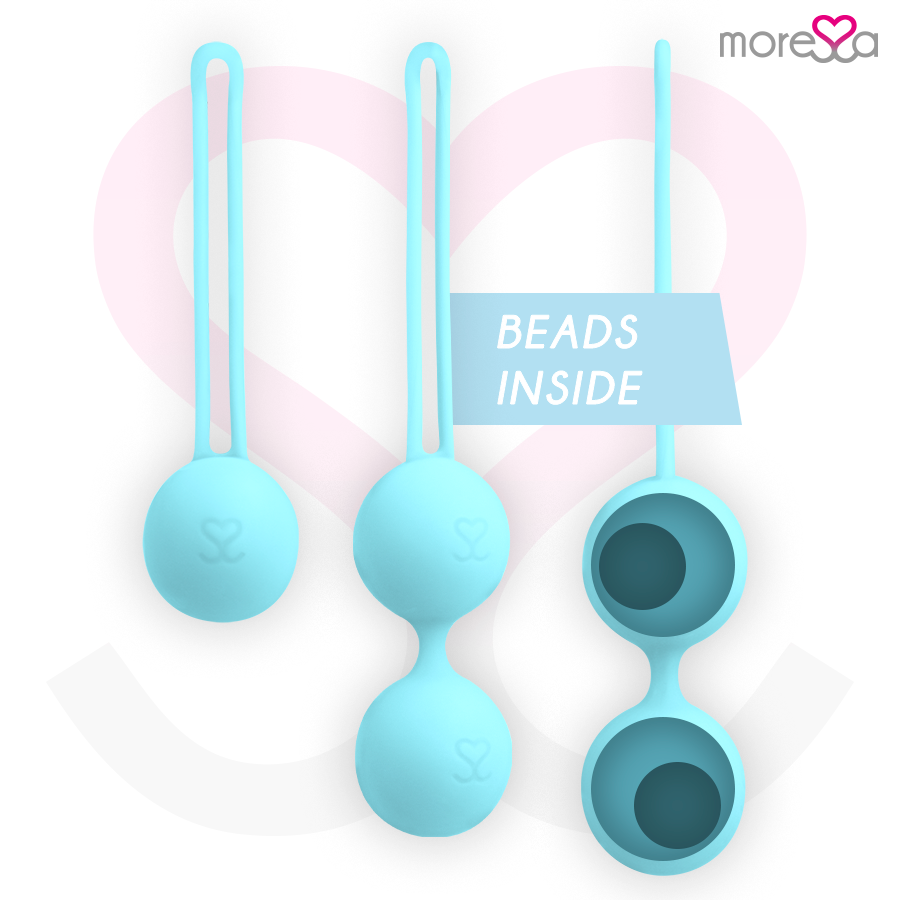 Moressa Osian Premium - Palline Kegel, colore turchese - vista laterale