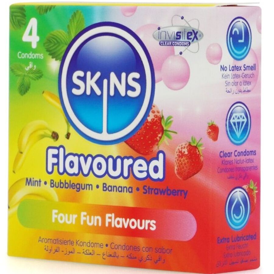 Skins Multigusto Premium - Preservativi, kit da 3 - vista laterale