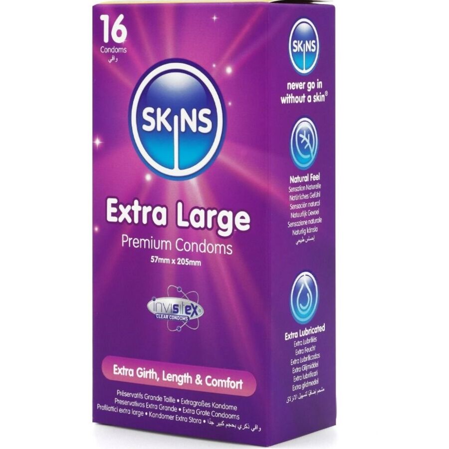 Skins Large Premium - Preservativi, kit da 3 - vista laterale