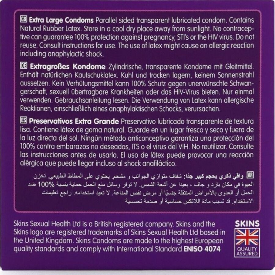 Skins Large Premium - Preservativi, kit da 3 - nella confezione
