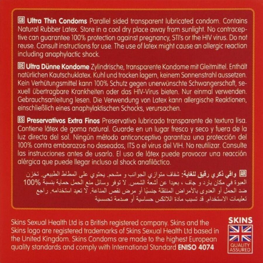 Skins Ultra Sottili Premium - Preservativi, kit da 3 - nella confezione