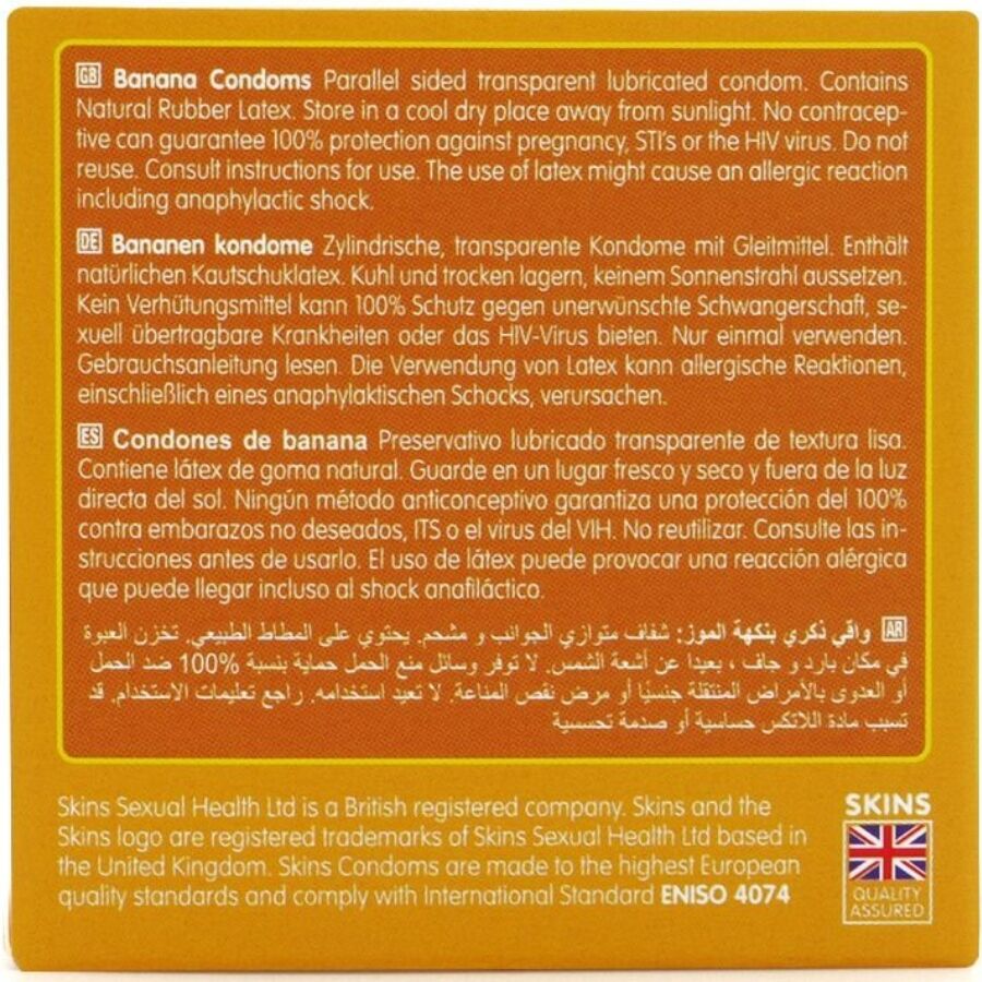 Skins Banana Premium - Preservativi, kit da 3 - nella confezione