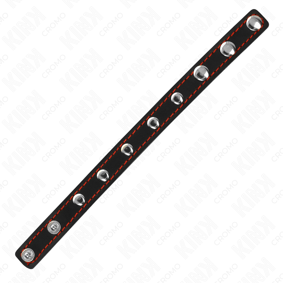 Kink Pelle - Accessorio intimo, colore chiusura fodera rossa 21 x 1 5 cm - nella confezione