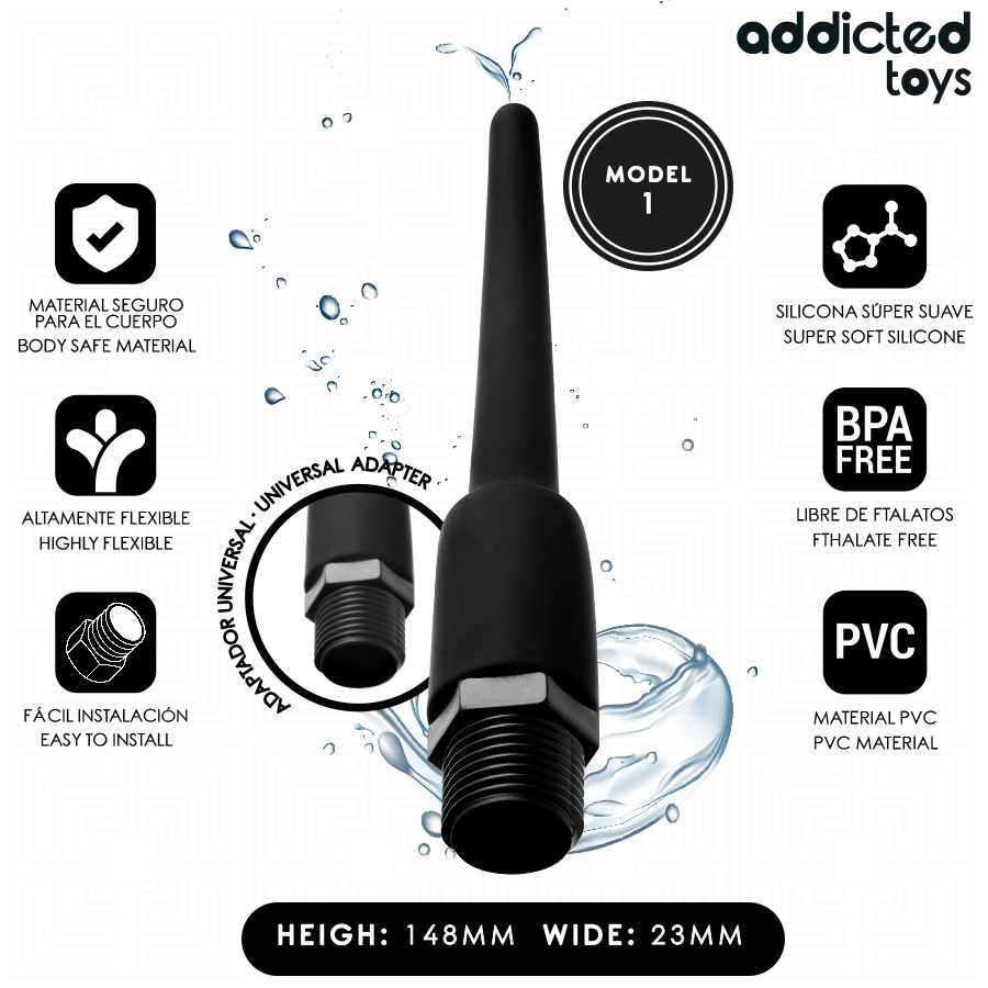 Addicted Toys Pulitore - Accessorio intimo - vista laterale