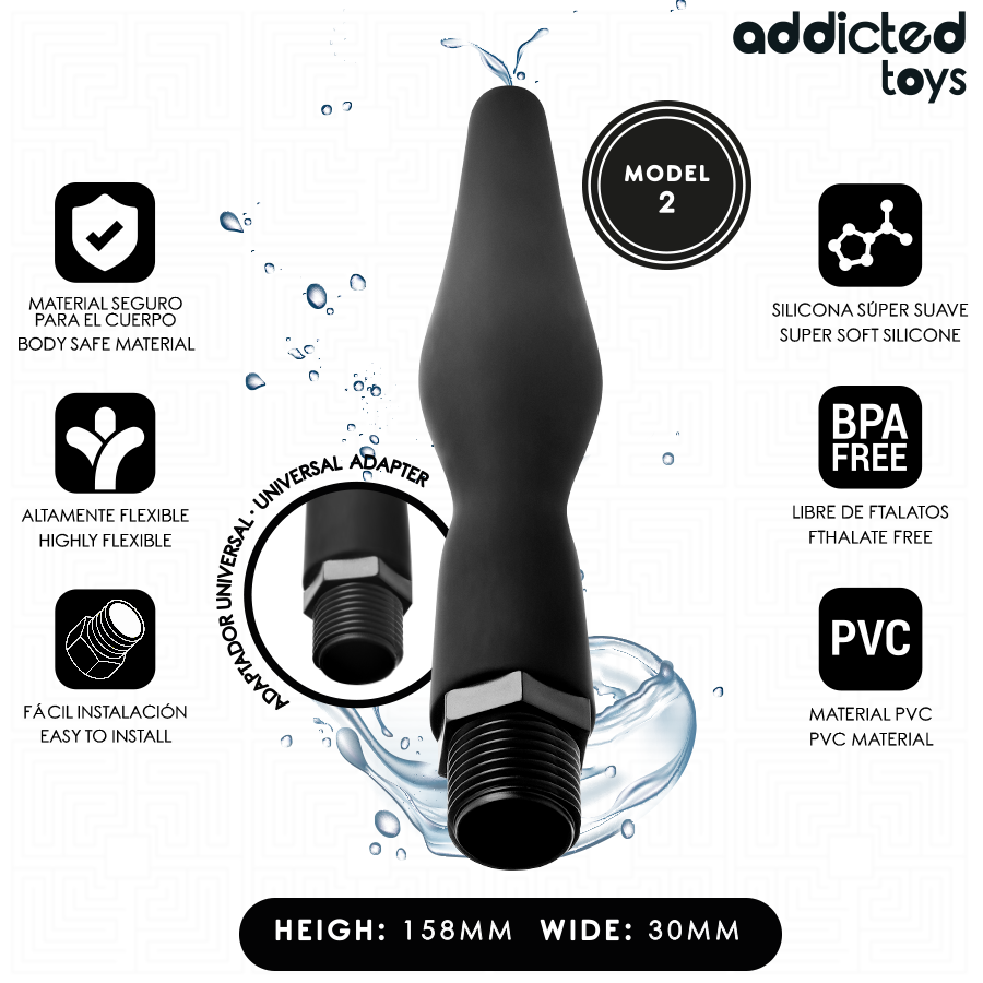 Addicted Toys Pulitore - Accessorio intimo - vista laterale