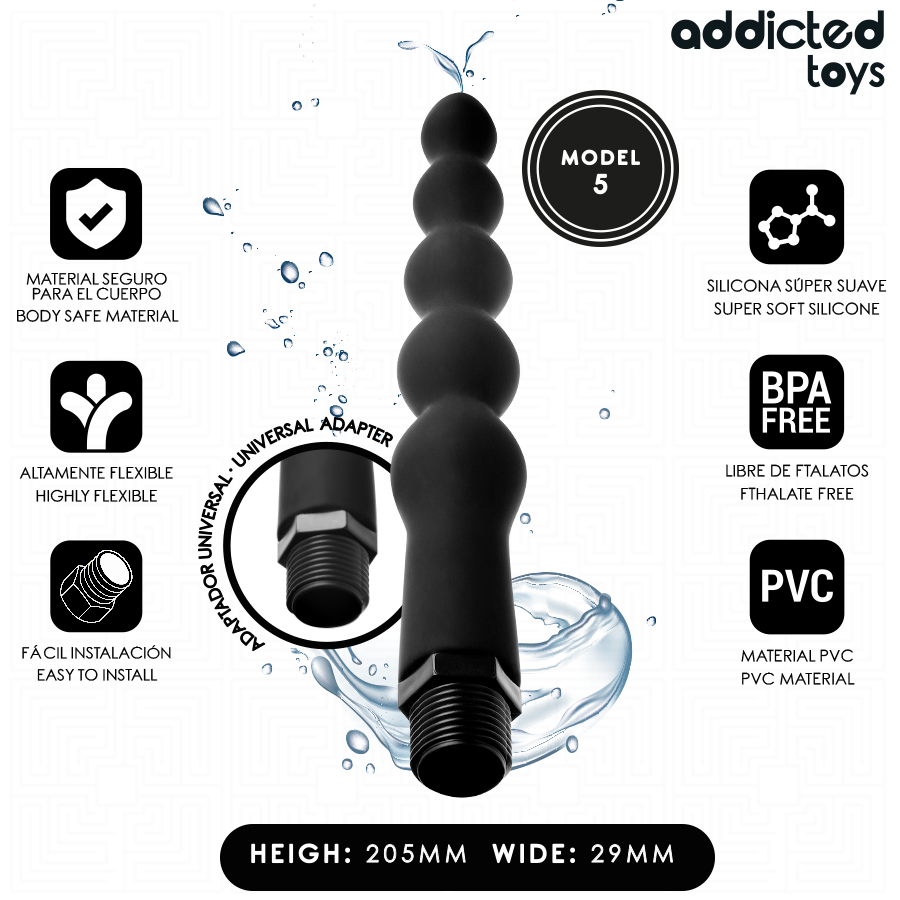Addicted Toys Pulitore - Accessorio intimo - vista laterale