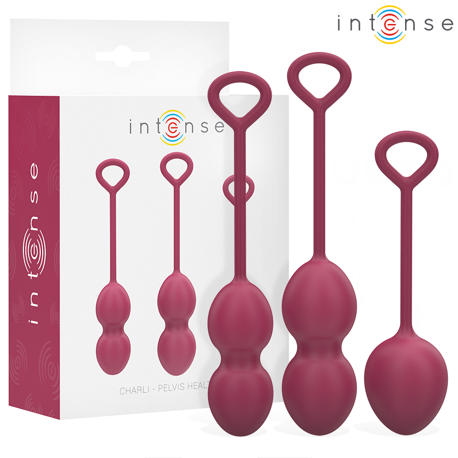 Intense Kit Palline Kegel Charli - Palline Kegel, colore bordeaux