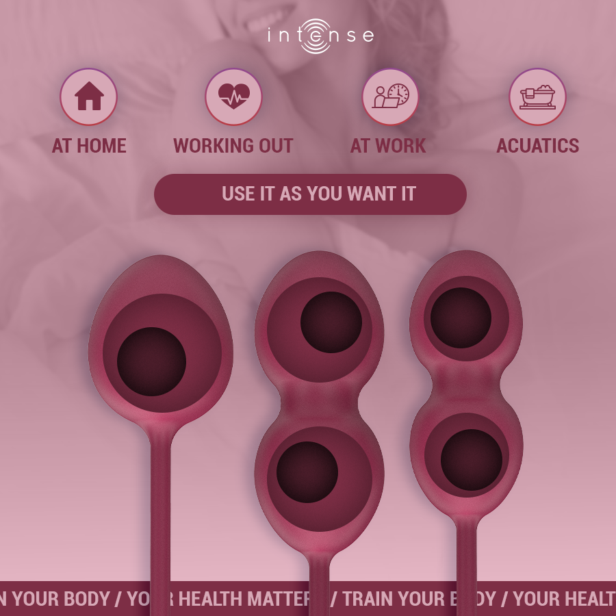 Intense Kit Palline Kegel Charli - Palline Kegel, colore bordeaux - dettaglio