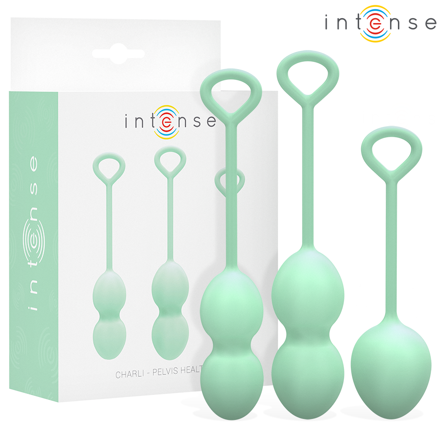 Intense Kit Palline Kegel Charli - Palline Kegel, colore verde chiaro