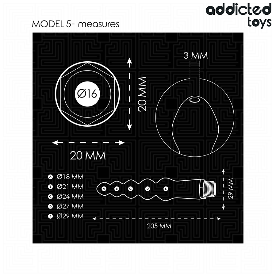 Addicted Toys Pulitore - Accessorio intimo - in mano per le dimensioni
