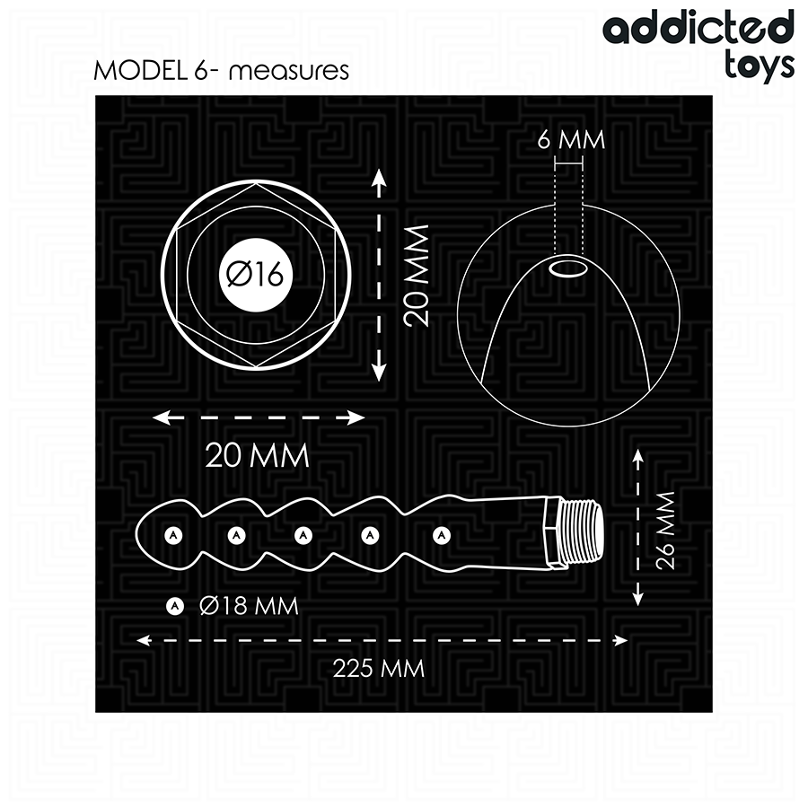 Addicted Toys Pulitore - Accessorio intimo - in mano per le dimensioni