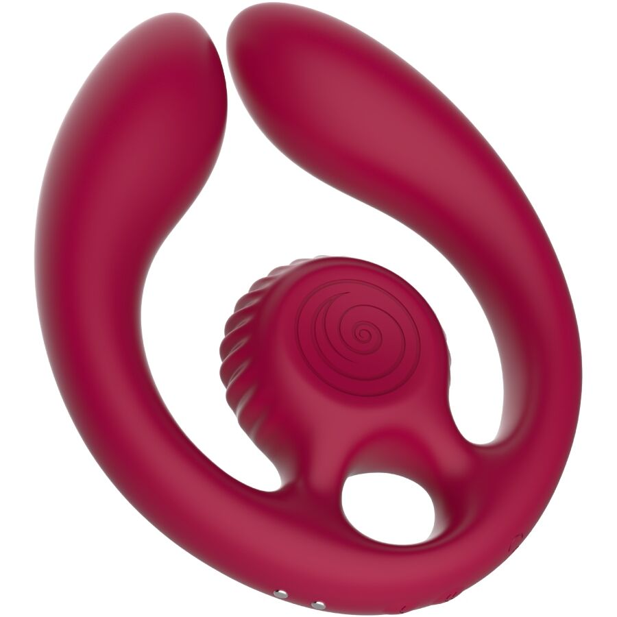 Snail Vibe Gizi Duo - Massaggiatore di coppia, colore bordeaux