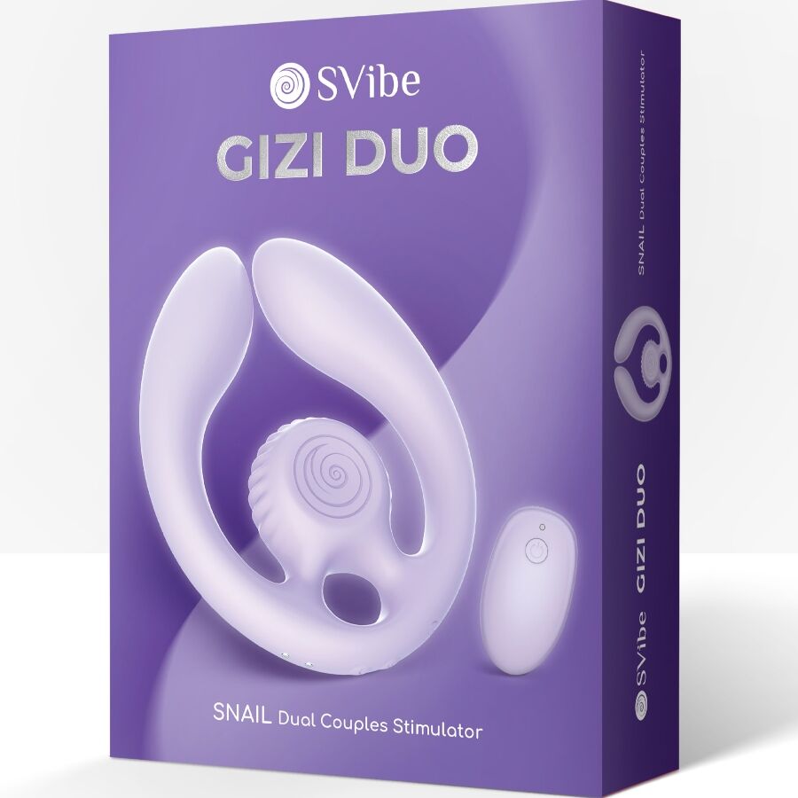 Snail Vibe Gizi Duo - Massaggiatore di coppia, colore lilla - vista laterale