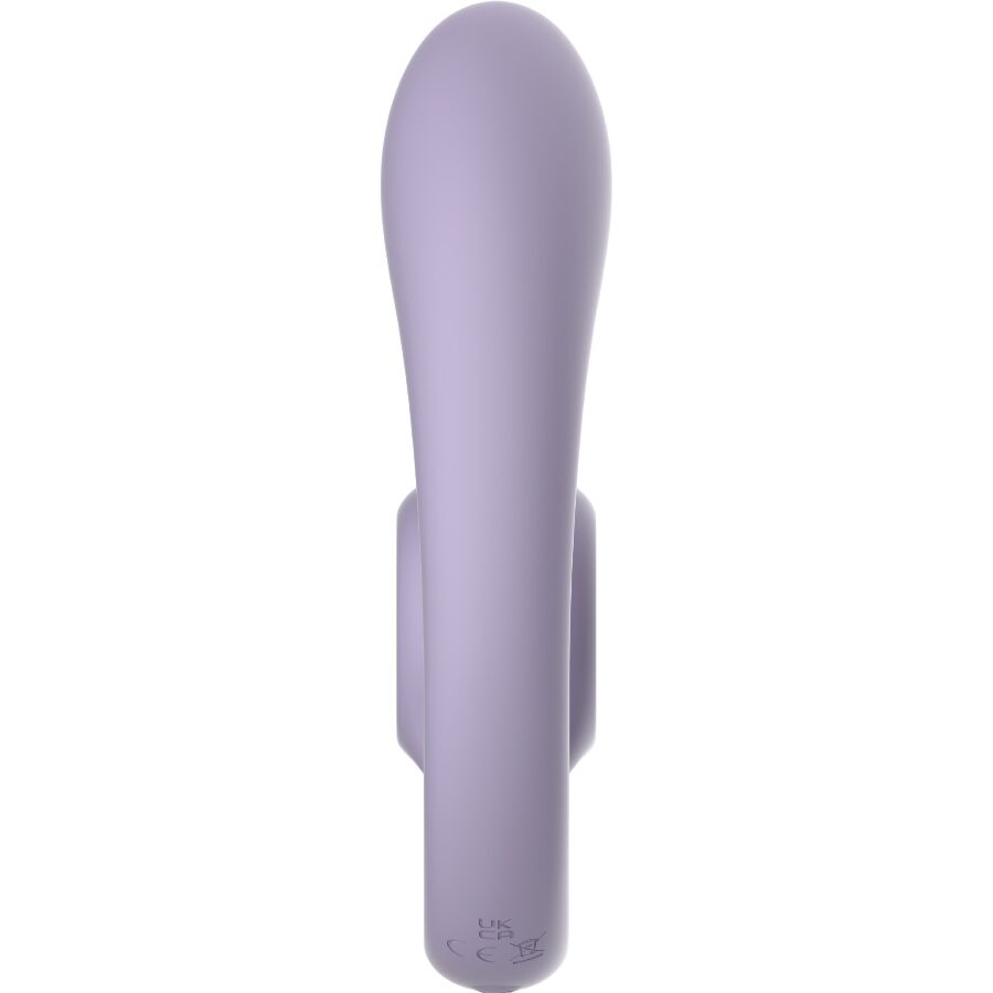 Snail Vibe Gizi Duo - Massaggiatore di coppia, colore lilla - in mano per le dimensioni