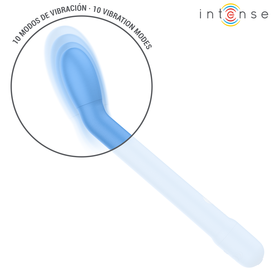 Intense Karlie - Massaggiatore ad aria pulsata, colore blu - in mano per le dimensioni