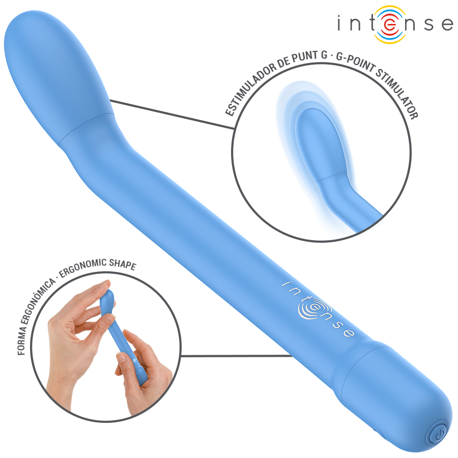 Intense Karlie - Massaggiatore ad aria pulsata, colore blu - nella confezione