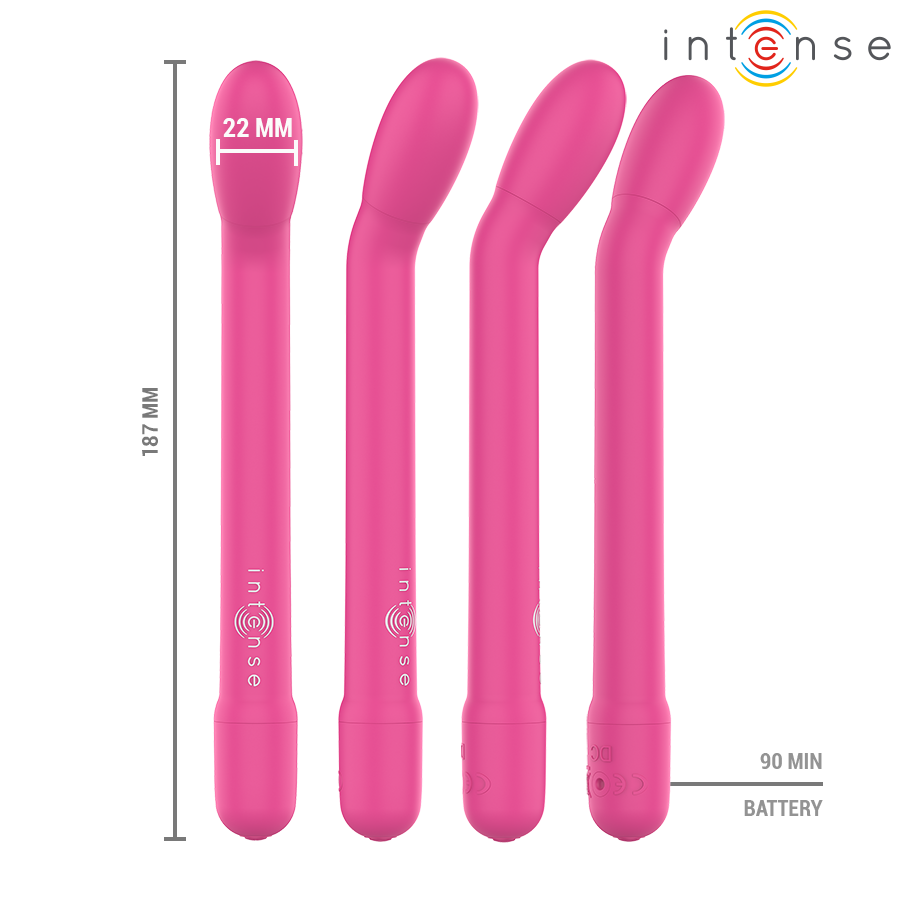 Intense Karlie - Massaggiatore ad aria pulsata, colore rosa - vista laterale
