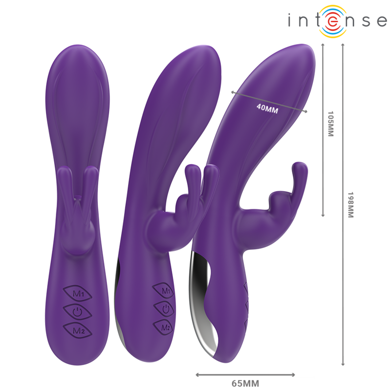 Intense Randall - Massaggiatore doppio, colore viola - dettaglio