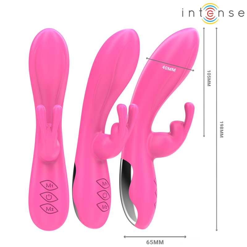 Intense Randall - Massaggiatore doppio, colore rosa - dettaglio