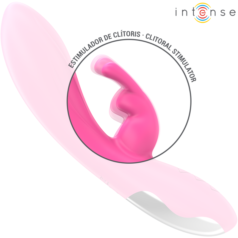 Intense Randall - Massaggiatore doppio, colore rosa - in mano per le dimensioni