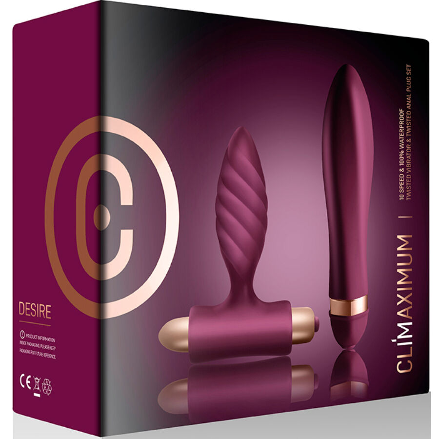 Climaximum Desire Kit - Kit per la coppia - in mano per le dimensioni
