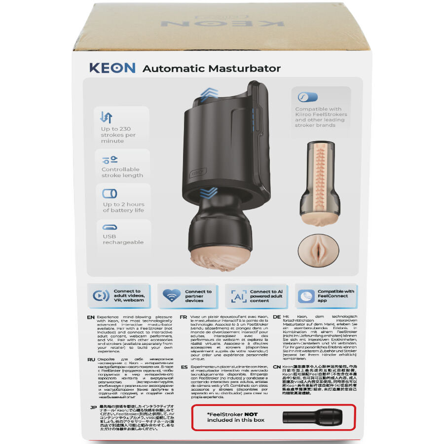 Kiiroo Keon Wifi - Dispositivo per uomo - vista laterale