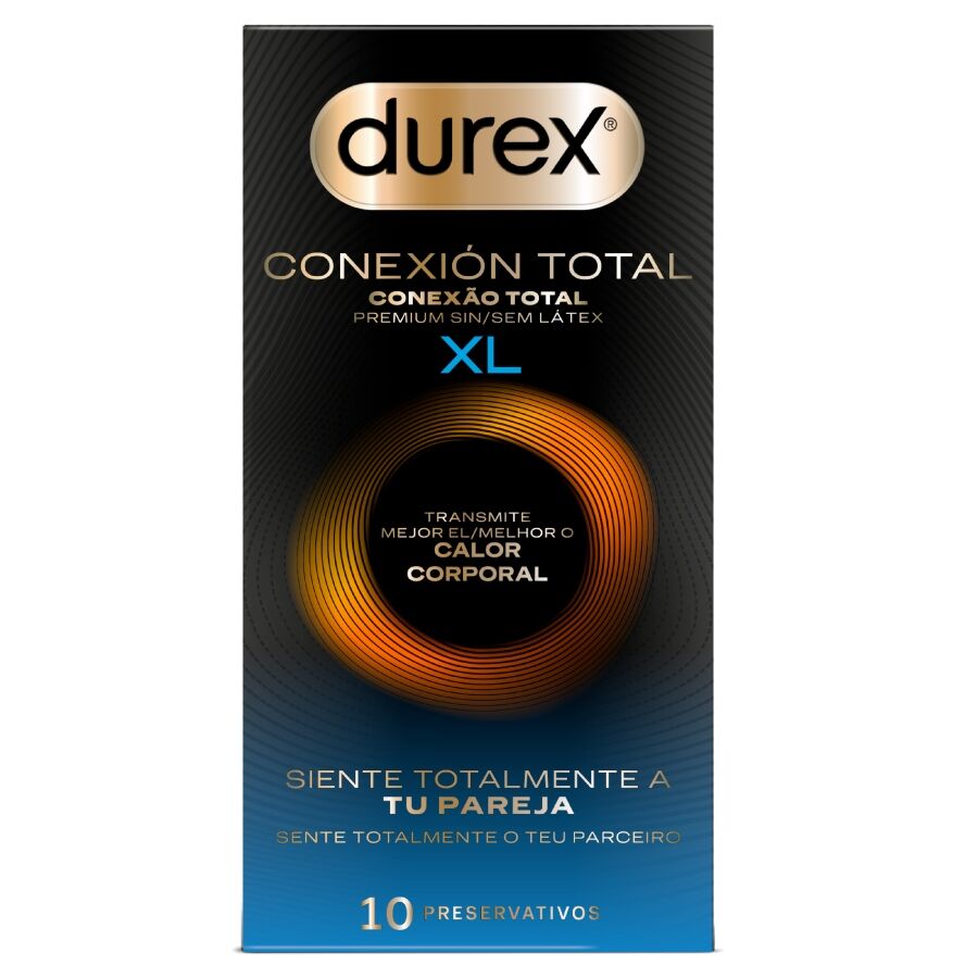 Durex Total Connection 10 pezzi - Preservativi, kit da 3