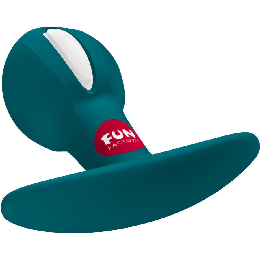 Fun Factory B Ball Uno Plug - Accessorio intimo, colore bottiglia verde - vista laterale